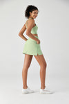 FlexEase™ Side-Slit Tennis Skirt-Lt Green