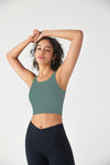 FlexEase™ Longline Sports Bra-Lt Teal