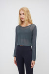 Sustainable Everyday-Women's Loose Mesh Sheer Tops - SALTUM SPORTS