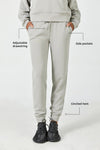 AeroChic™ High-Rise Jogger with Side Pockets-Stone Grey