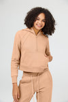 Women's 1/2 Zip Cropped Hoodies Coats