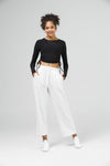 Wide Leg Workout pant with Drawstring & Pockets