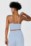 CloudFleece™ Adjustable Cropped Cami-Greyish Blue