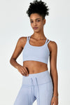 Hitense™ Spaghetti Strap Sports Bra-Greyish Blue