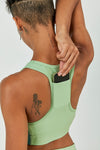 Hitense™ Racerback Sports Bra-Lt Green