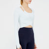 Tummy Cross Long Sleeve Yoga Top