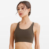 Racerback Sports Bra-Dark Green