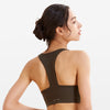 Racerback Sports Bra-Dark Green